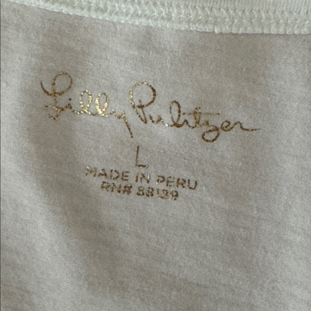 Lilly Pulitzer White Meredith Tee - Picture 7 of 7